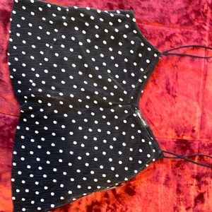 Kendall and Kylie Polka dot tank top